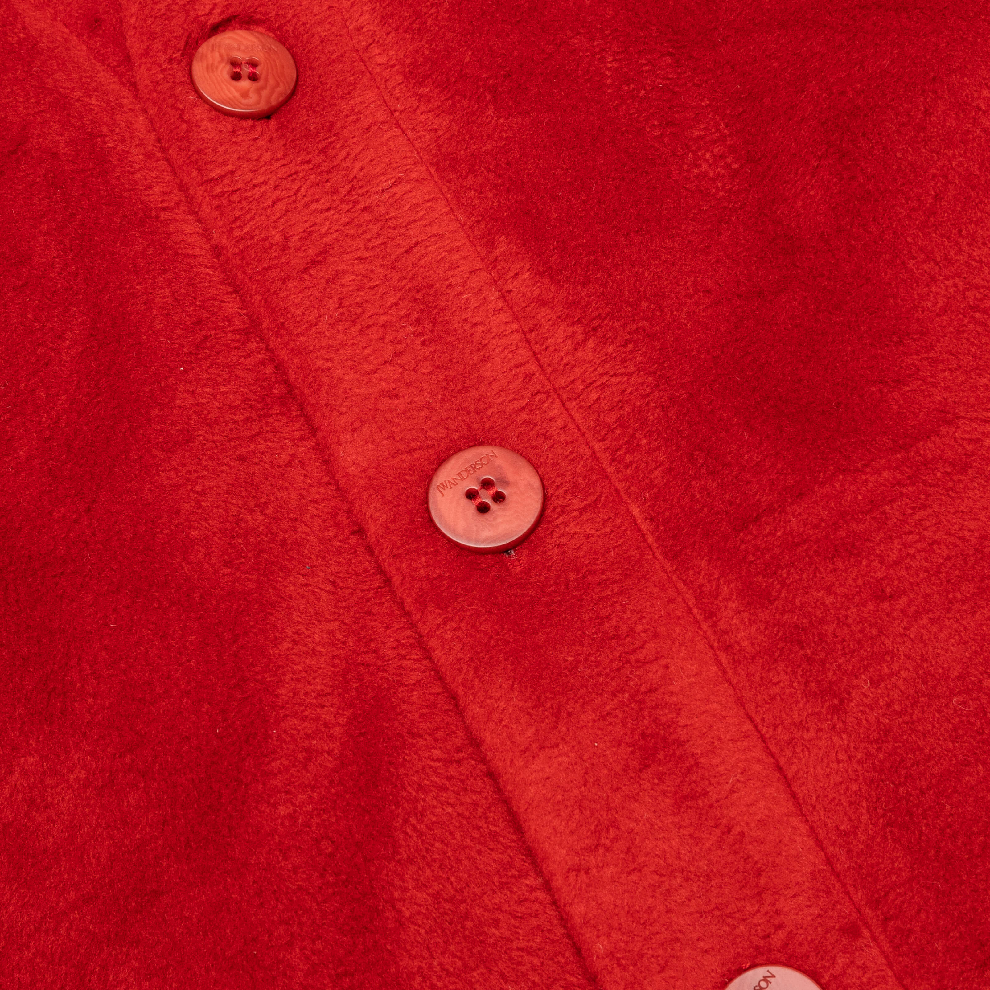 Oversized V-Neck Cardigan - Rust - Image 3