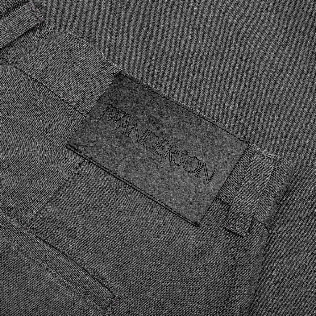 Relaxed Cargo Trousers - Grey - Image 4