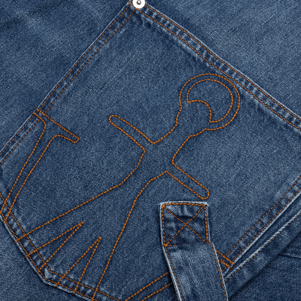 Twisted Workwear Jeans - Light Blue - Image 4