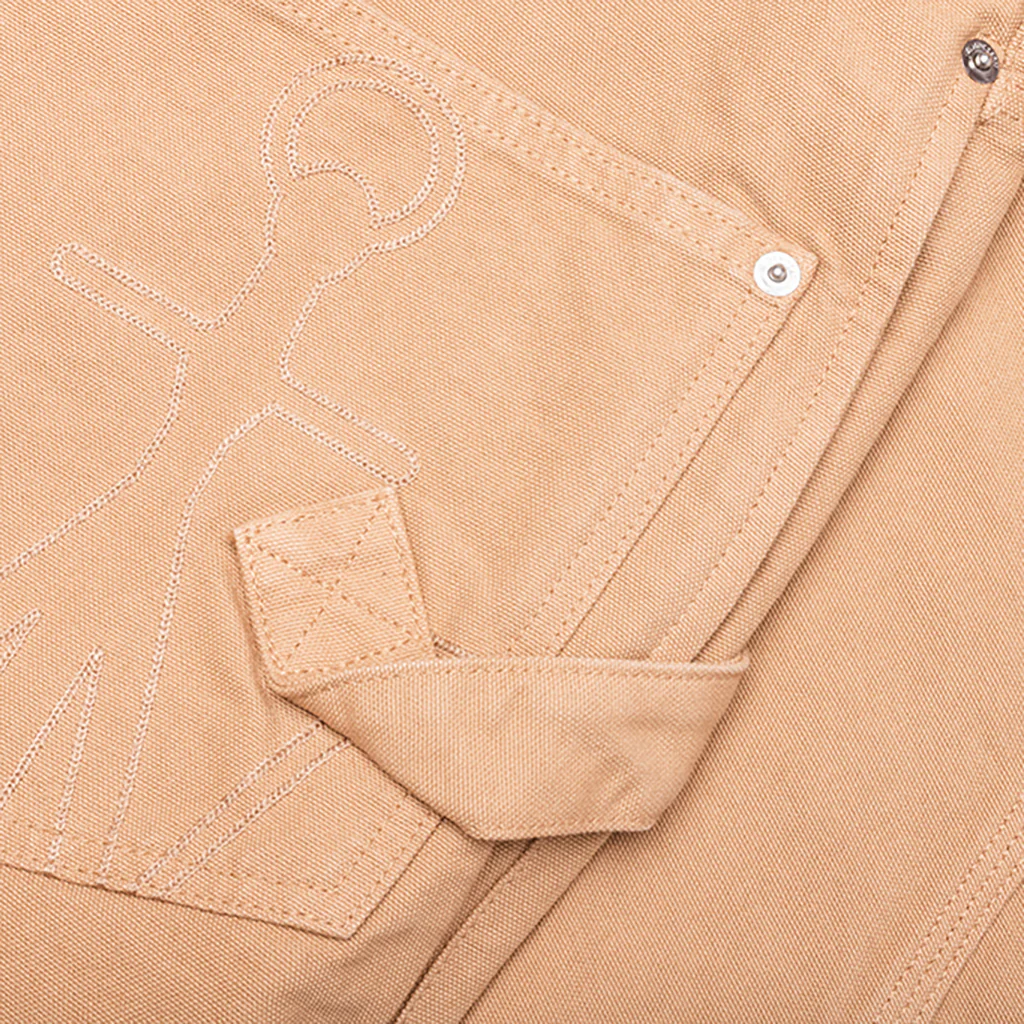 Twisted Workwear Trousers - Flax - Image 4