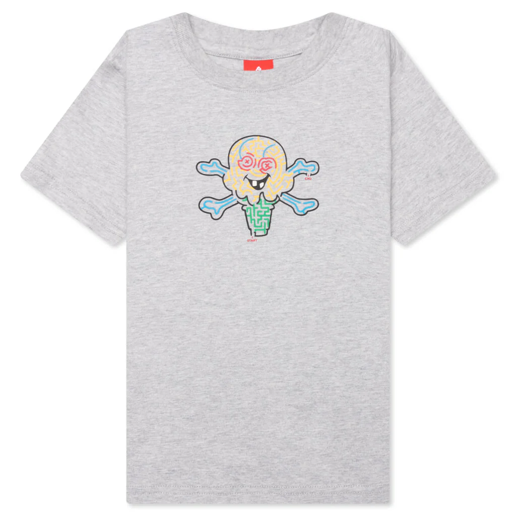 Kid's Cone Maze S/S Tee - Heather Grey