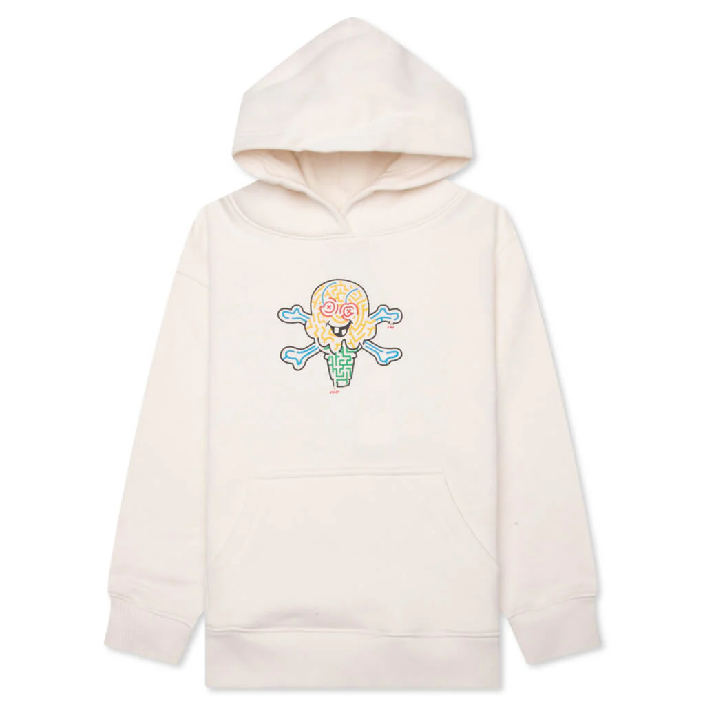 Kid's Mazed And Confused Hoodie - Whisper White