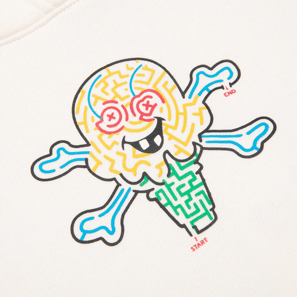 Kid's Mazed And Confused Hoodie - Whisper White - Image 3
