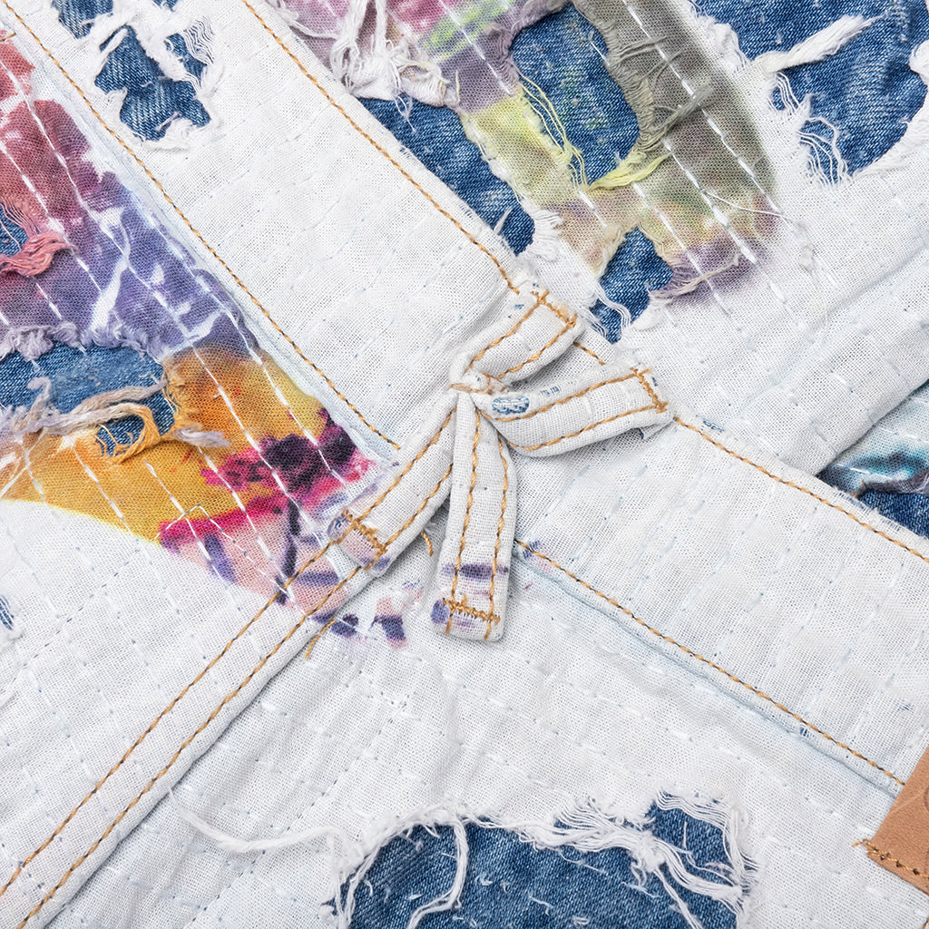Boro Stitched Double Knee Pant - Multi - Image 4