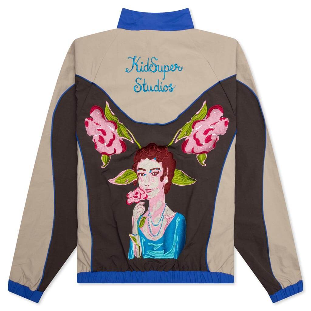 Brooklyn Botanics Tracksuit Top - Brown/Blue - Image 2