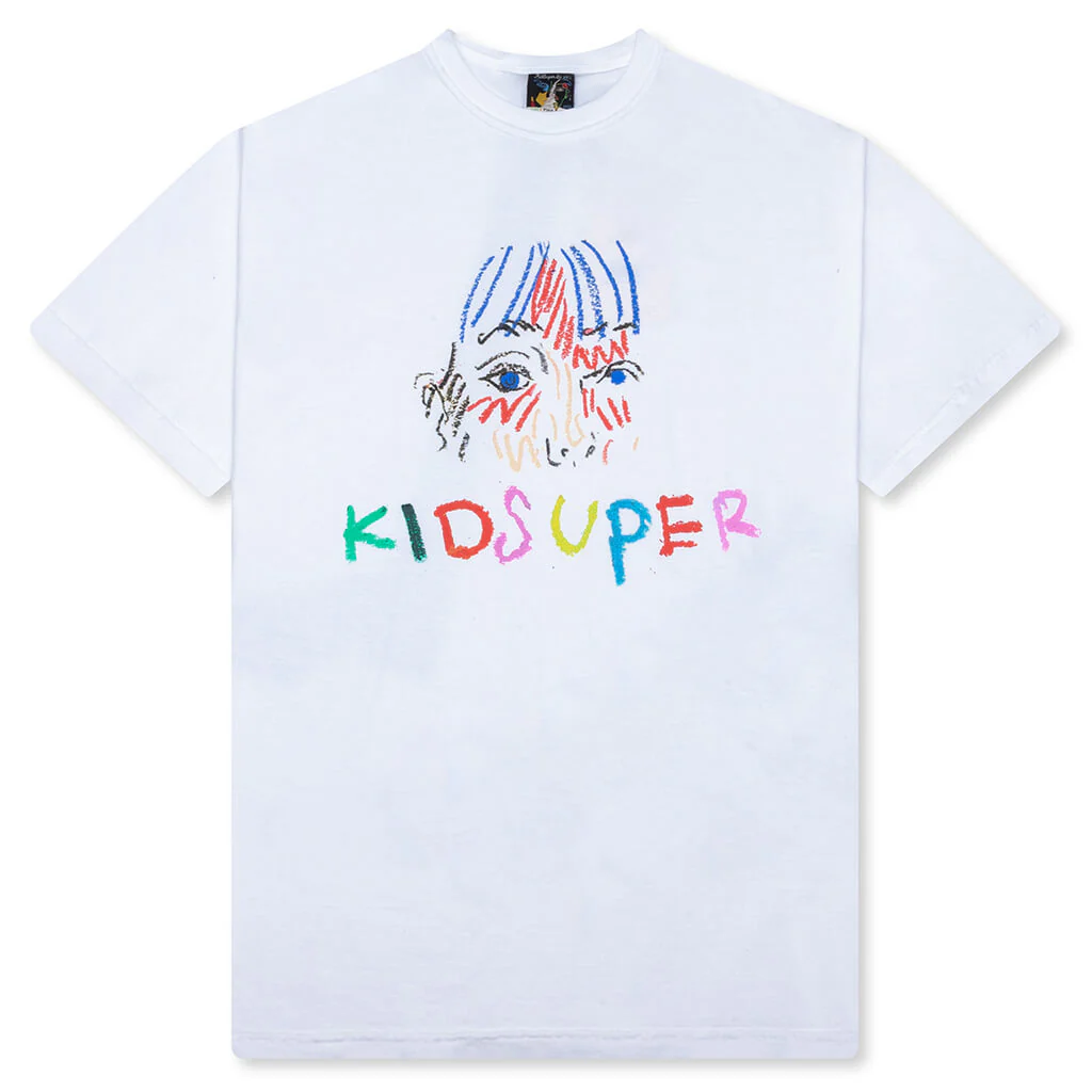 Crayon Tee - White