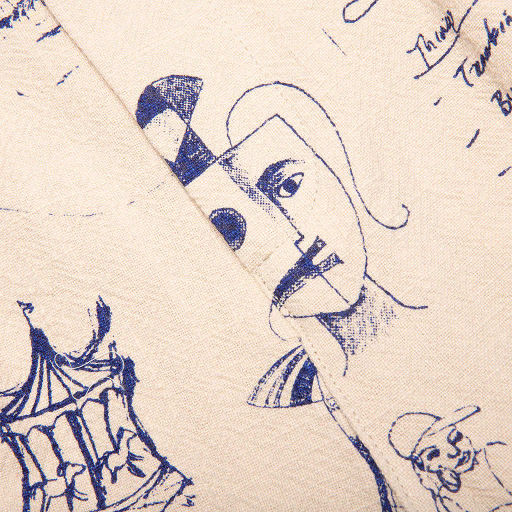 Doodles Linen Pants - Tan - Image 4