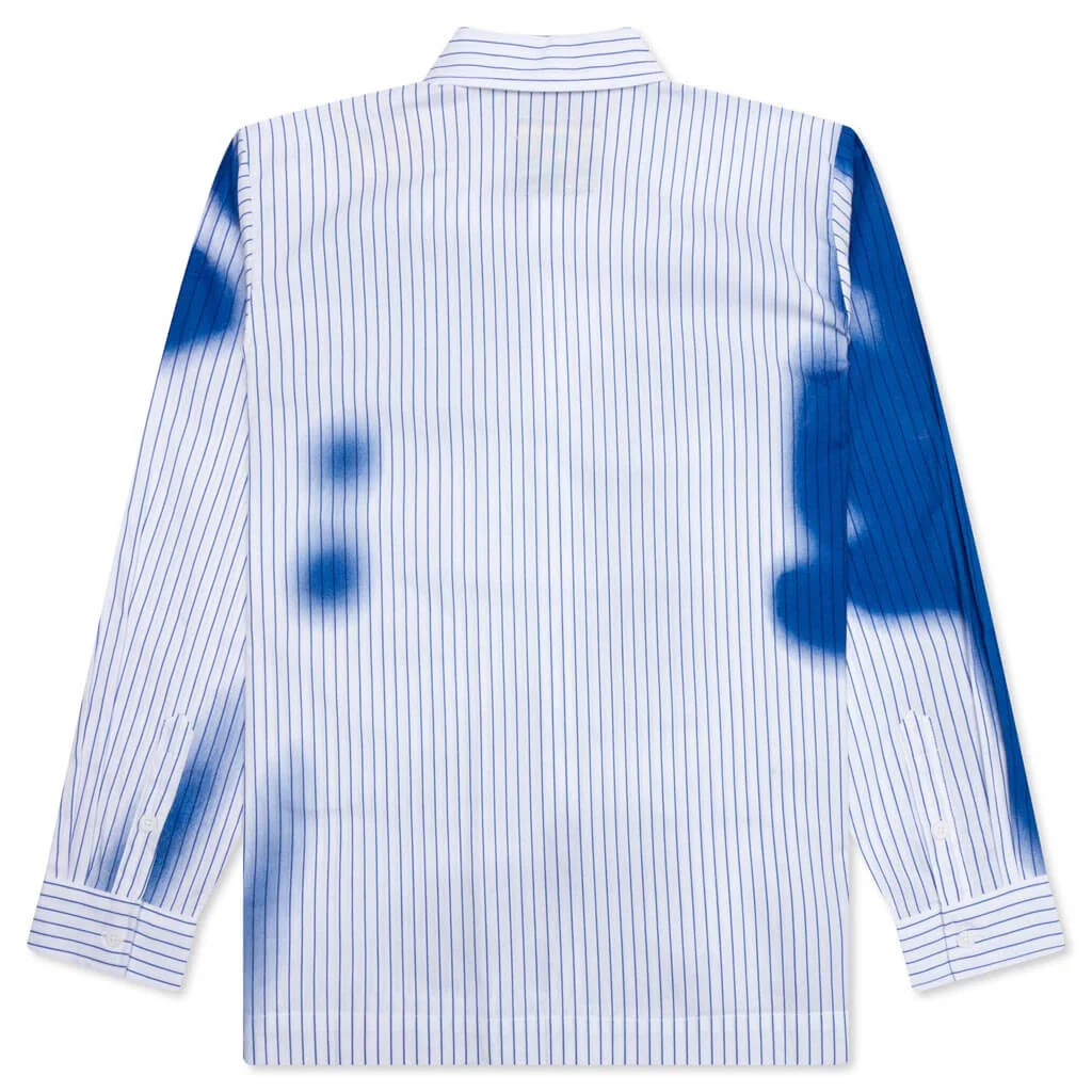 Stripe Blurry Face Shirt - White - Image 2