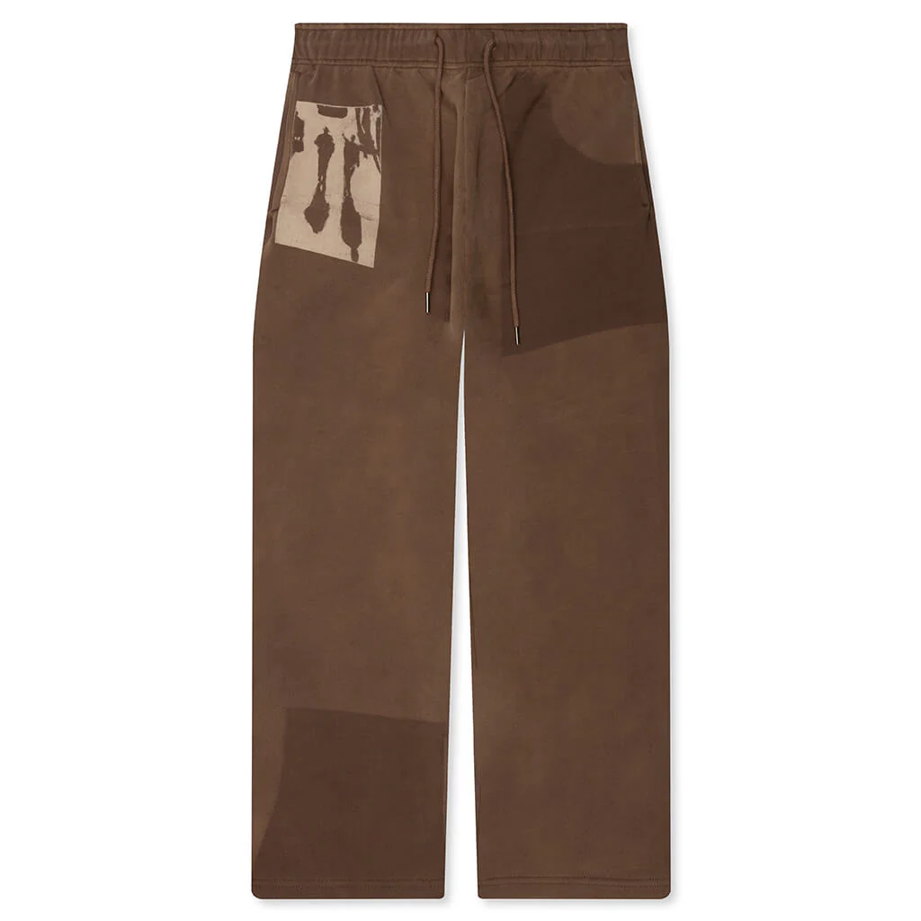 Sun Faded Sweatpants - Brown