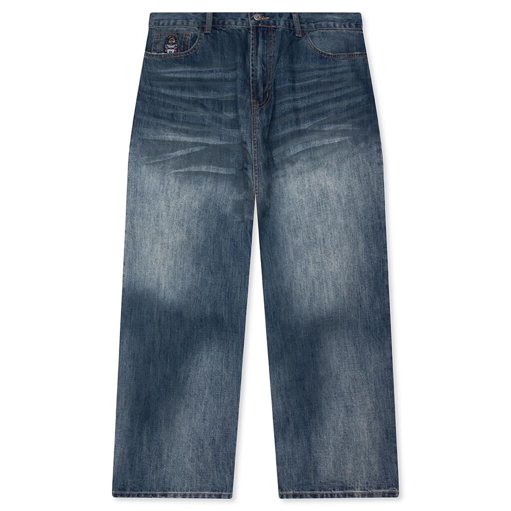 Washed Doves Denim Jeans - Blue
