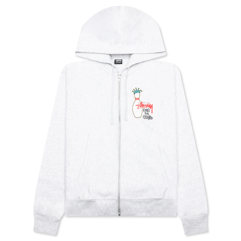 Kingpin Zip Hoodie - Ash Heather