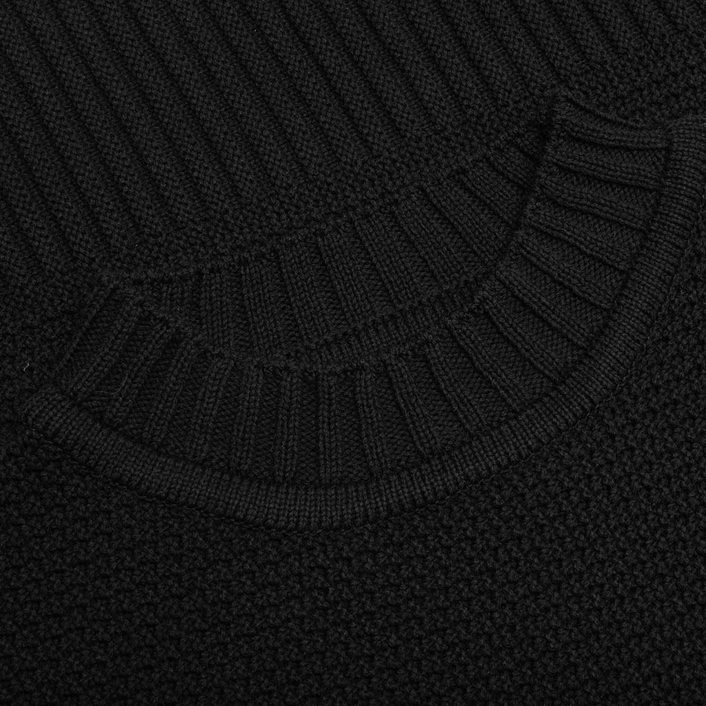 Rustic Knit T-Shirt - Black - Image 3