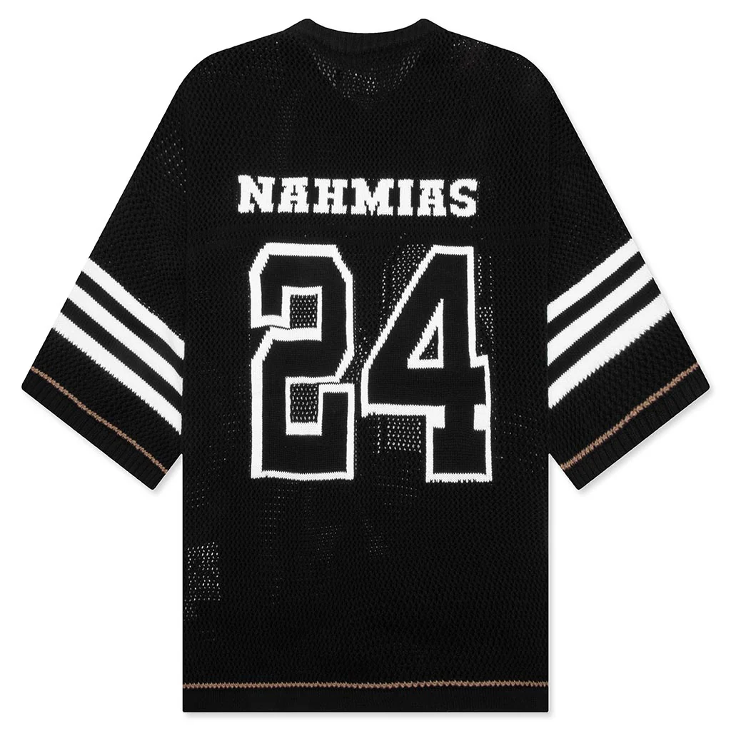 Knit 24 Football Shirt - Black - Image 2