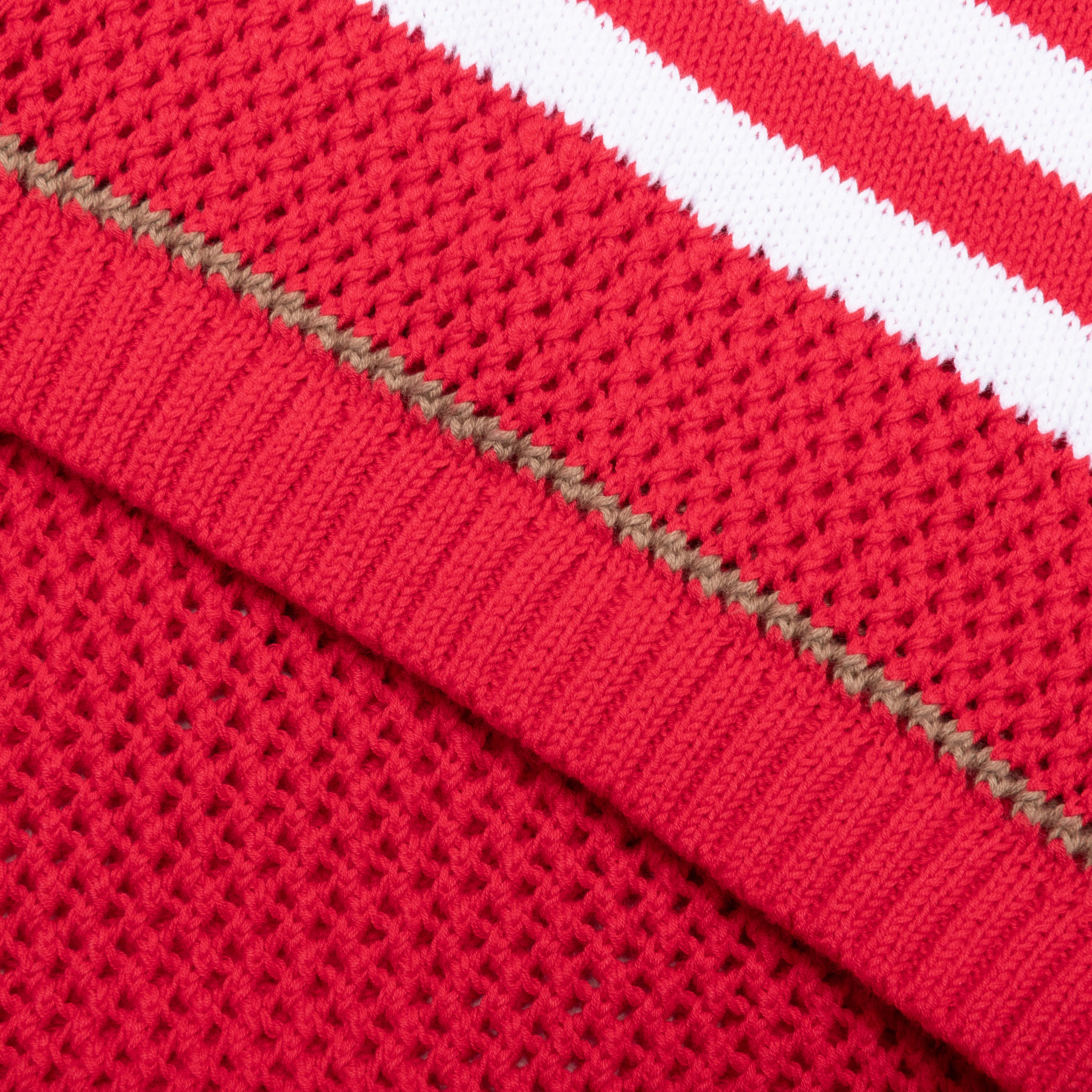 Knit 24 Football Shirt - Cherry - Image 4