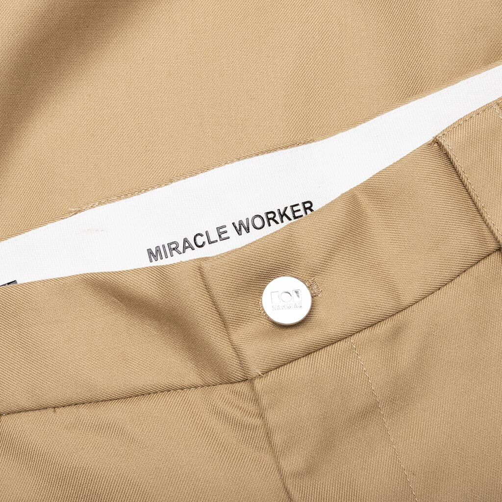 Knit Patchwork Worker Pant - Sand - Image 3