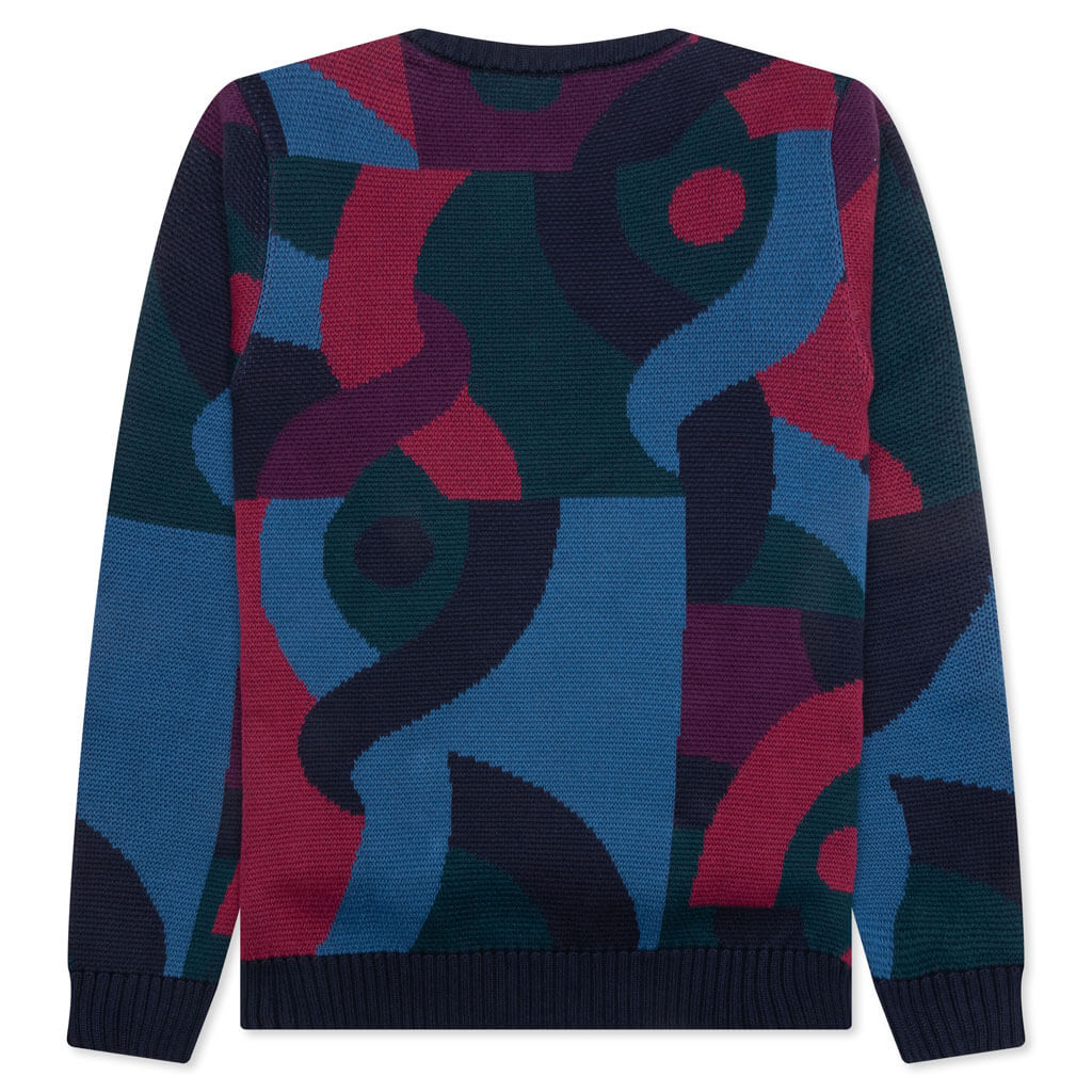 Knotted Knitted Pullover - Multi - Image 2