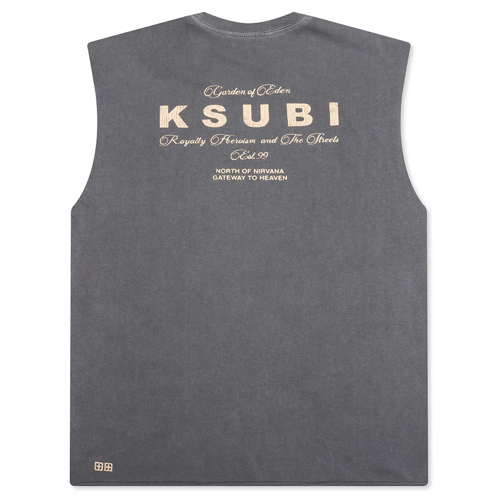 Lock Cut Off Tee - Charcoal - Image 2