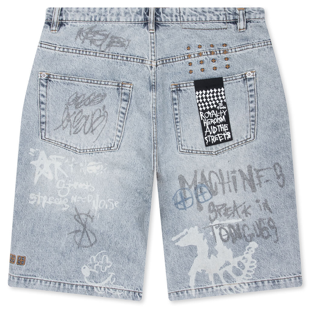Maxx Short - Rogue Blue Graffiti - Image 2
