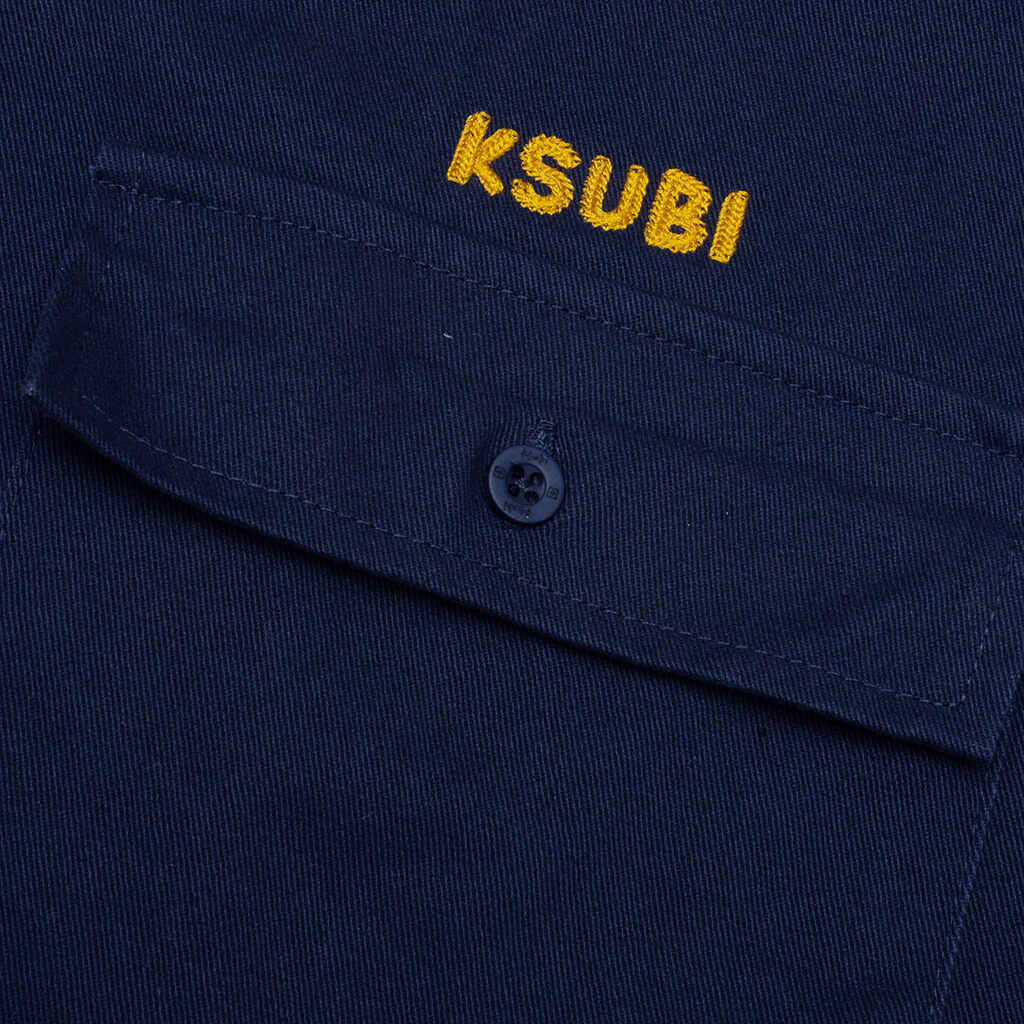 Mekanik Boiler S/S Shirt - Ink Blue - Image 3