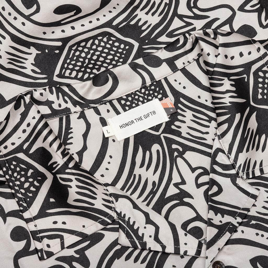 L/S Printed Woven - Black - Image 3