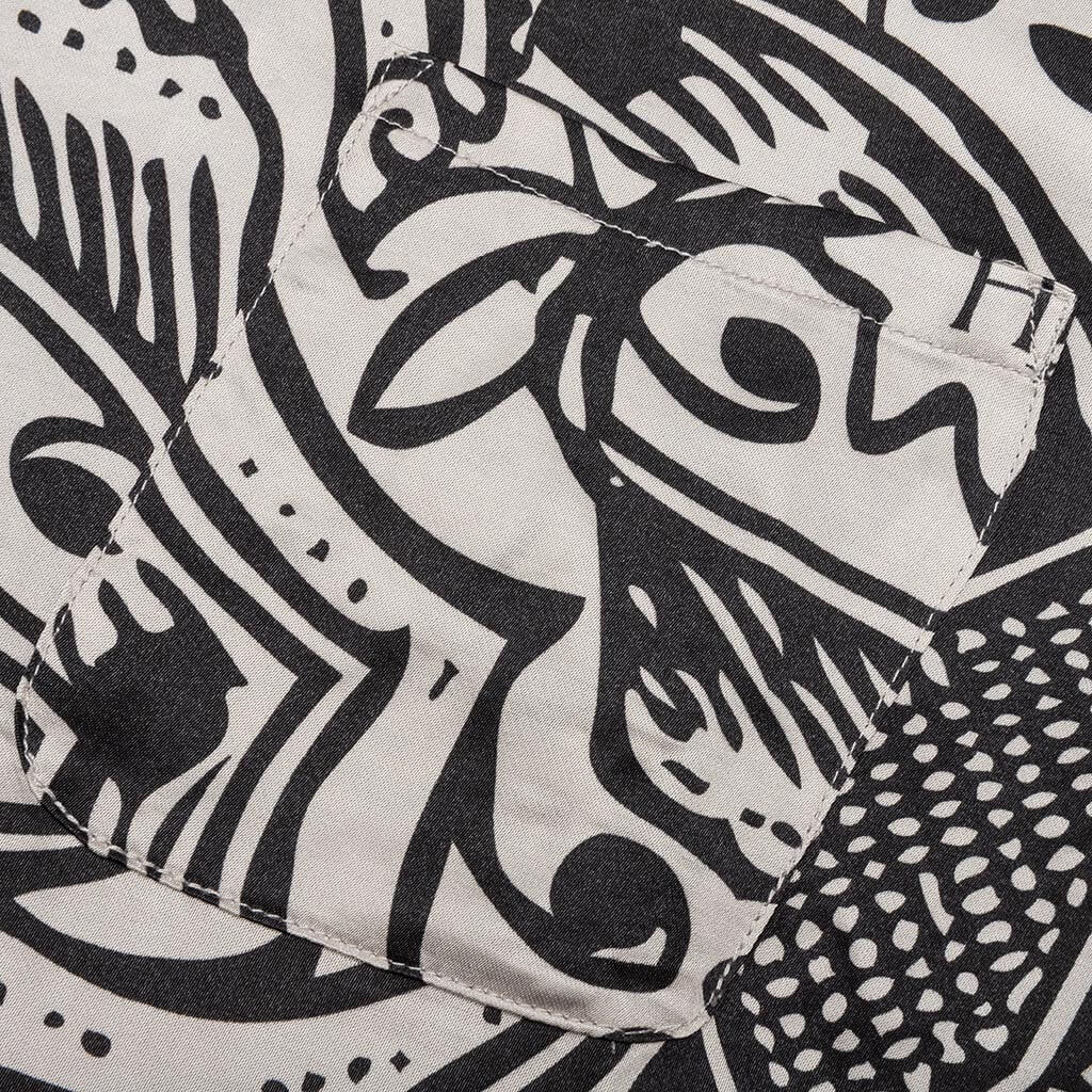 L/S Printed Woven - Black - Image 4
