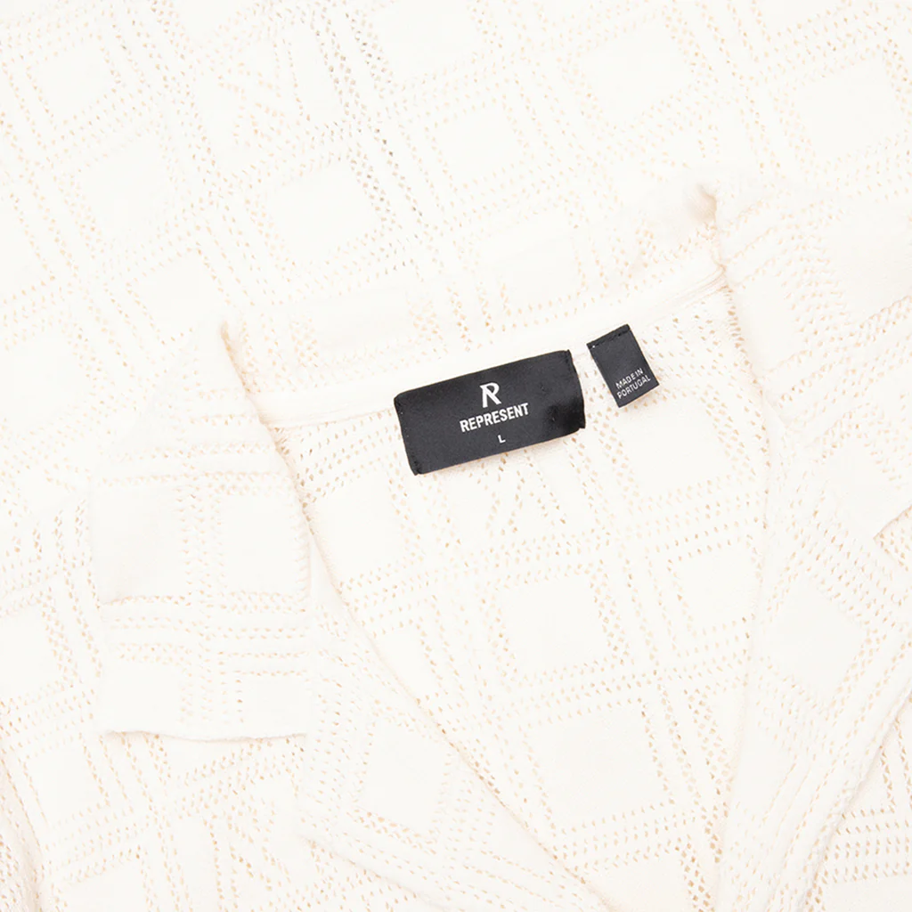 Lace Knit Shirt - Chalk - Image 3