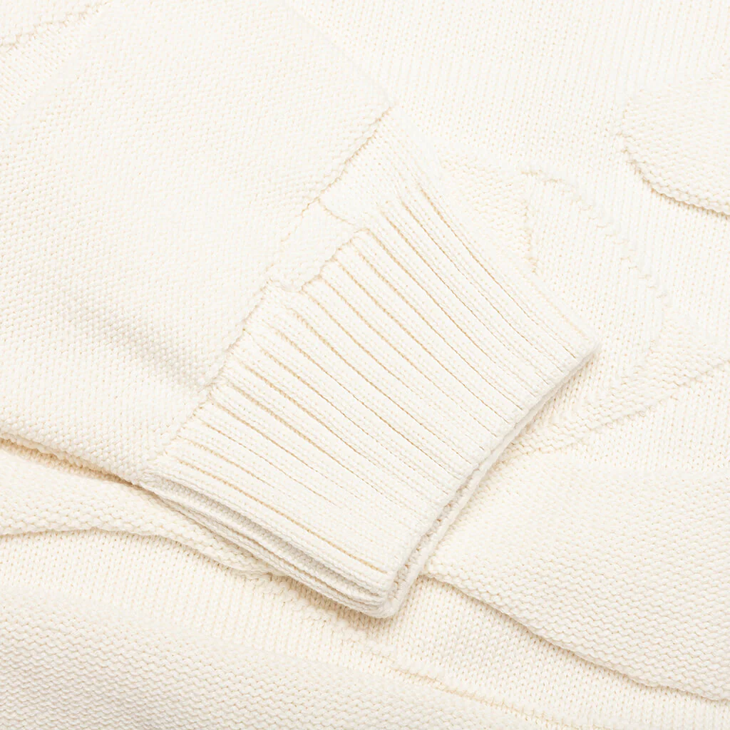 Landscaped Knitted Pullover - Off White - Image 3