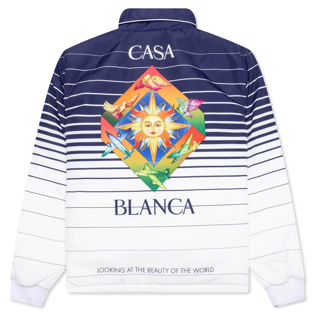 Les Elements Printed Polyester Jacket - Multi - Image 2