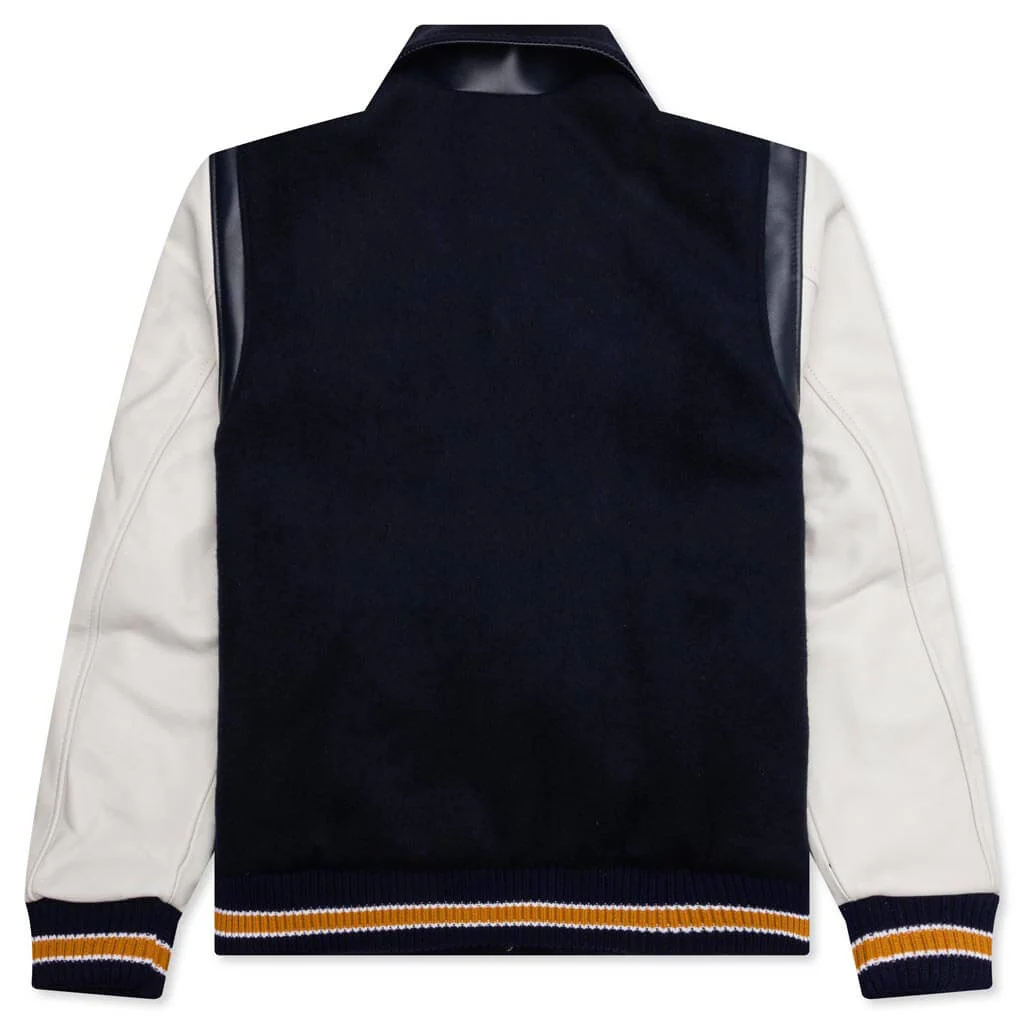 Letterman Jacket - Navy - Image 2