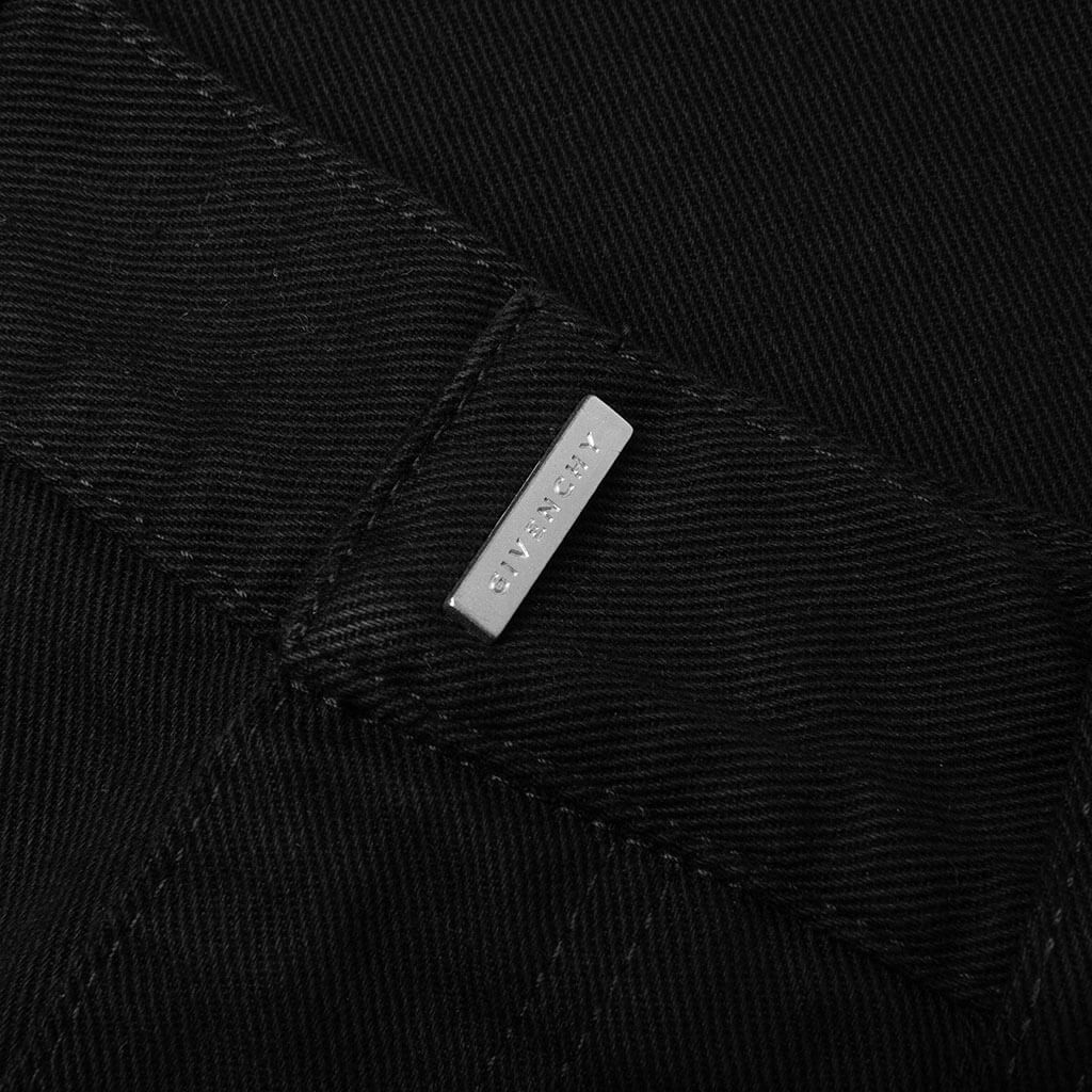 Loose Fit Pant w/ Cargo Pocket and Zip - Black - Image 4