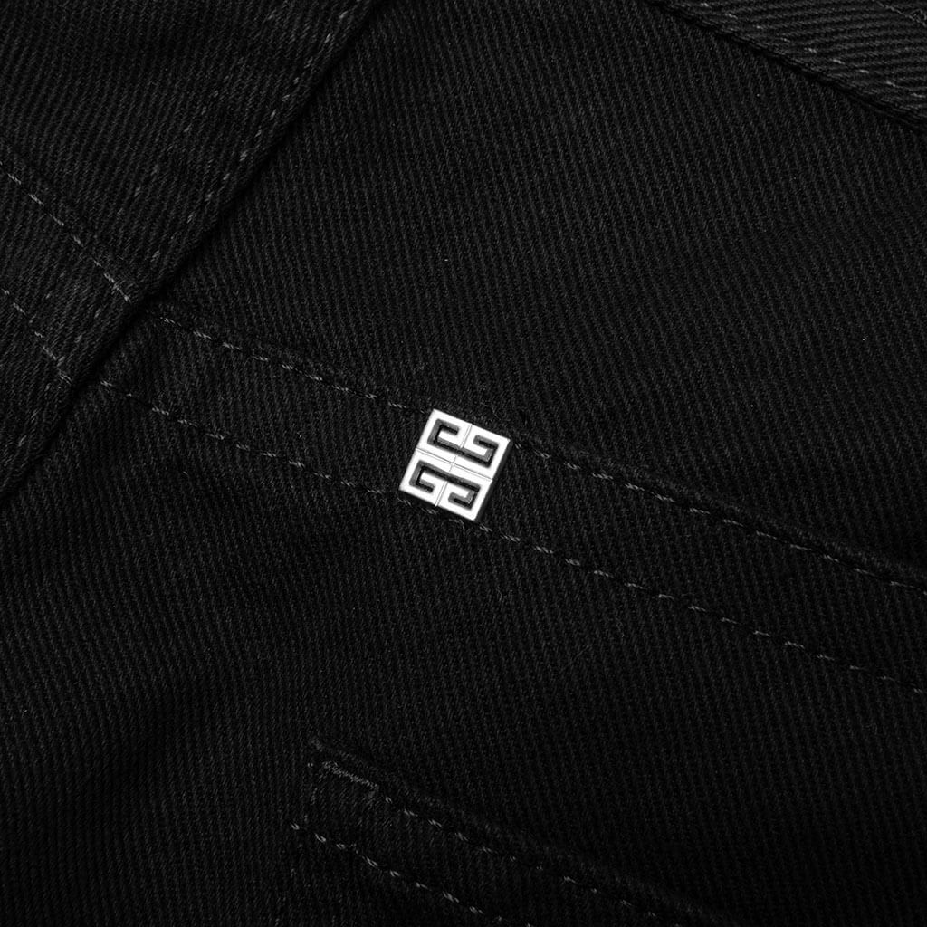Loose Fit Pant w/ Cargo Pocket and Zip - Black - Image 5