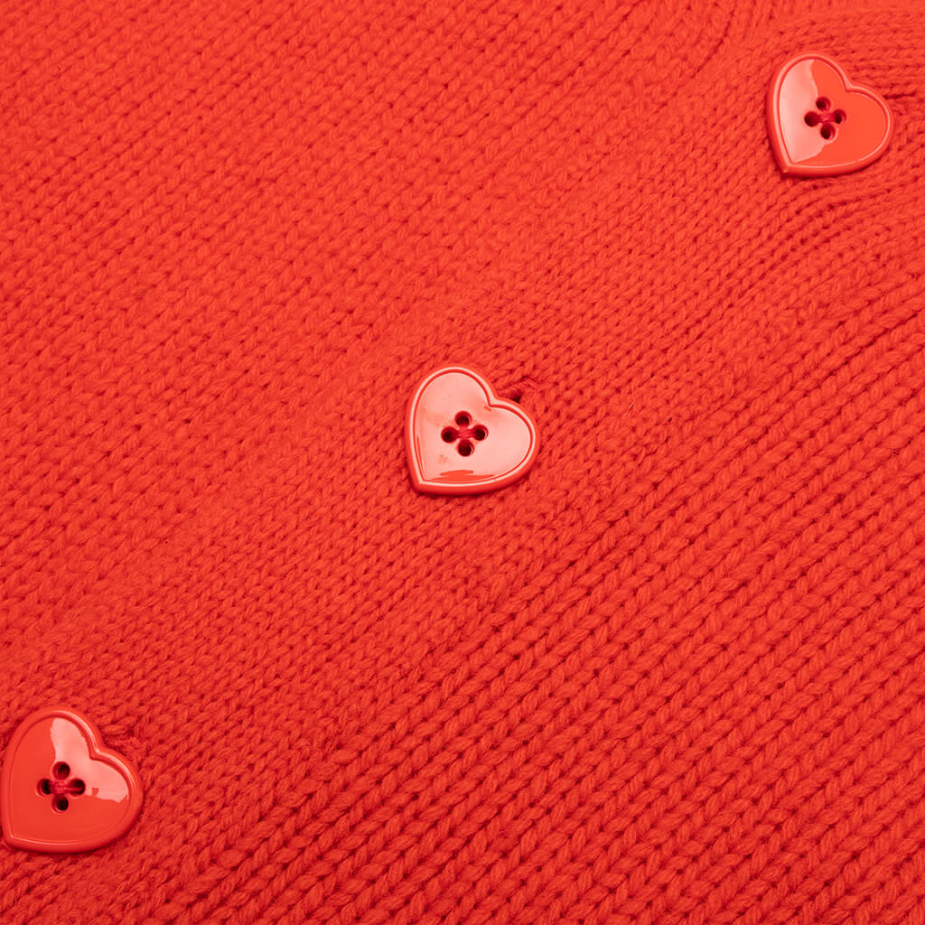 Low Gauge Knit Cardigan - Orange - Image 5
