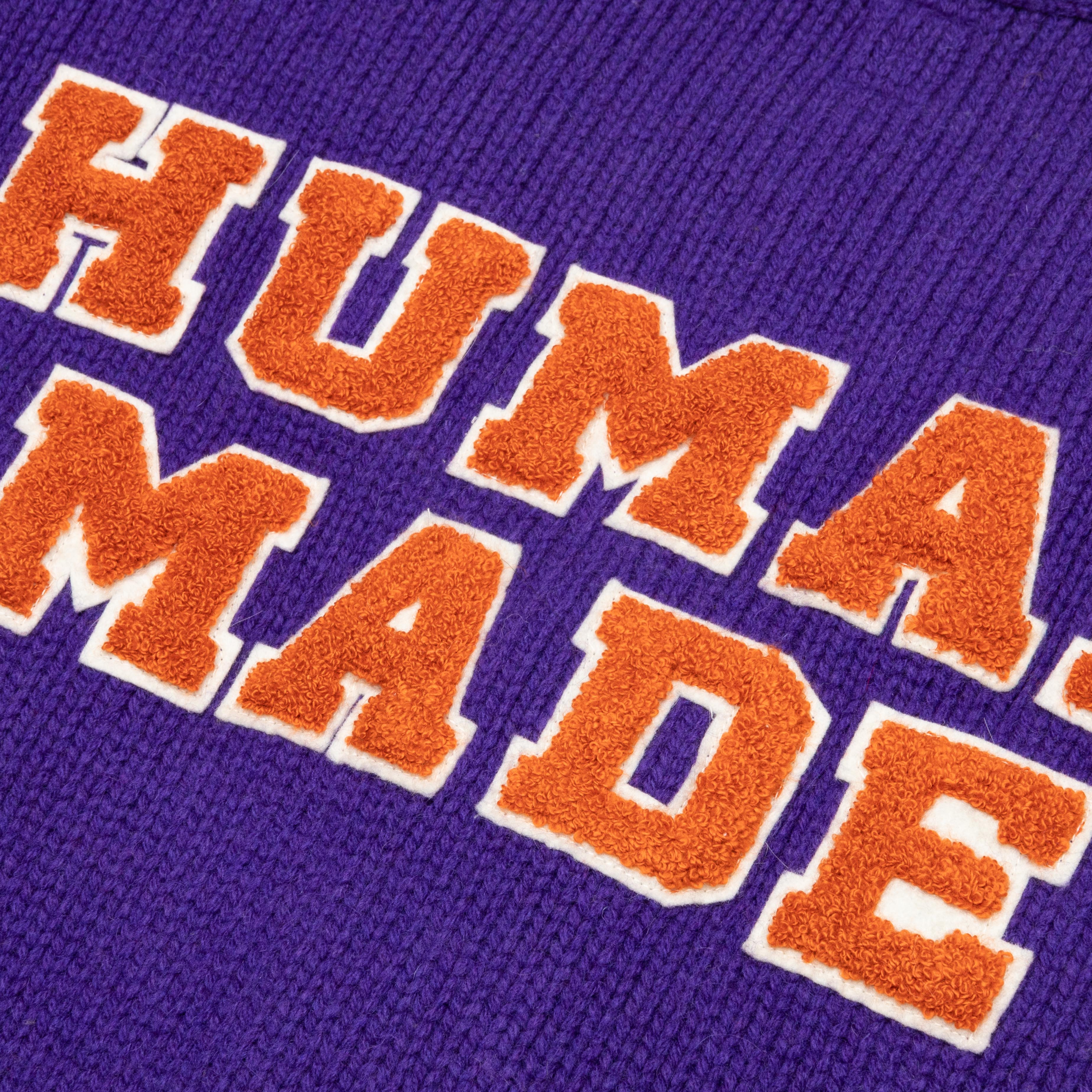 Low Gauge Knit Cardigan - Purple - Image 6