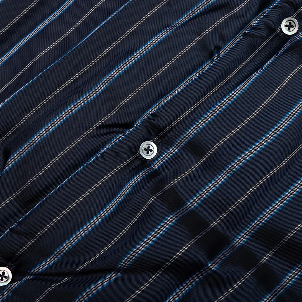 Padded Shirt - Navy Stripe - Image 5