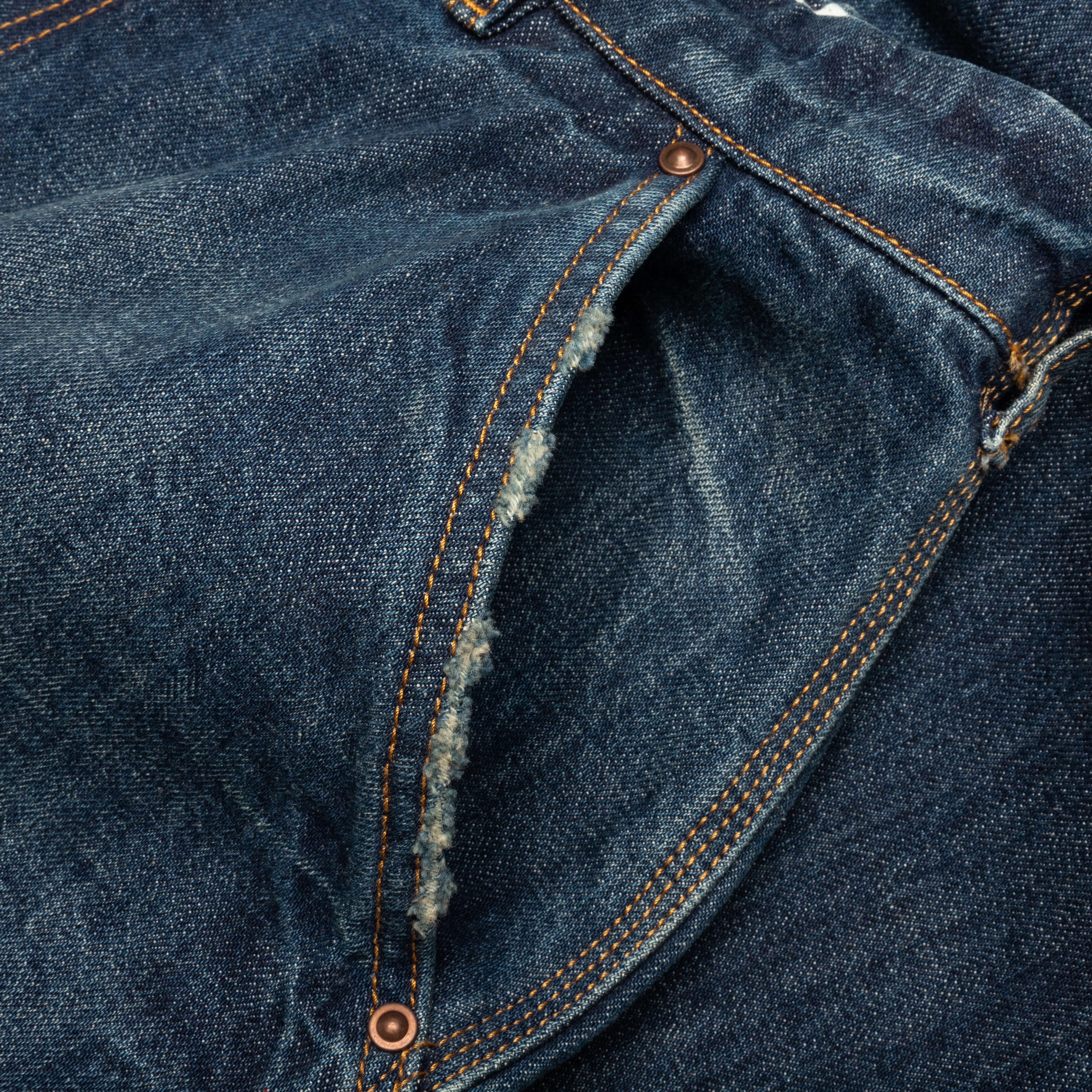 Wide-Leg Denim Pants - Blue Wash - Image 3