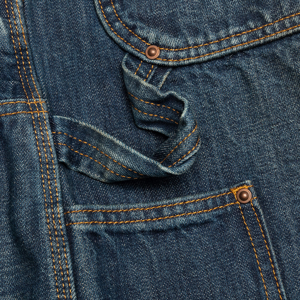 Wide-Leg Denim Pants - Blue Wash - Image 5