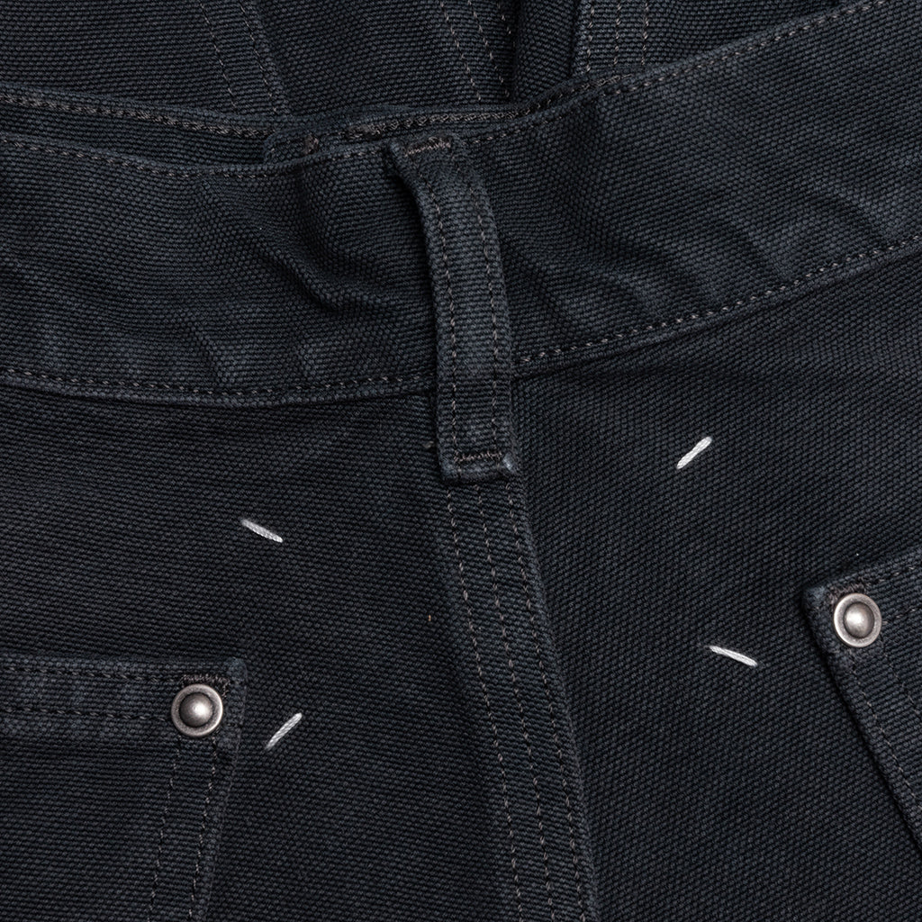 Stud Denim Shorts - Grey - Image 4