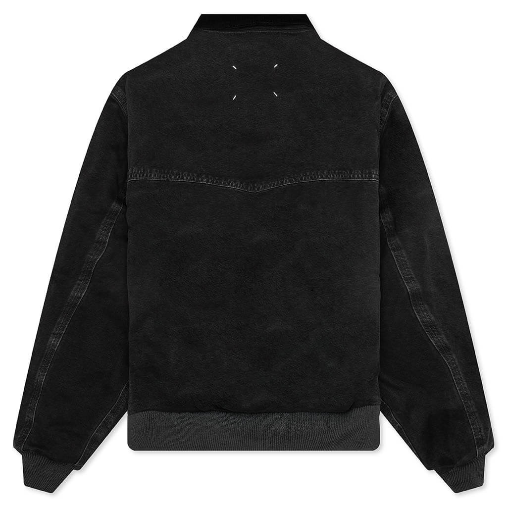 Yoke Caban Jacket - Washed Black - Image 2