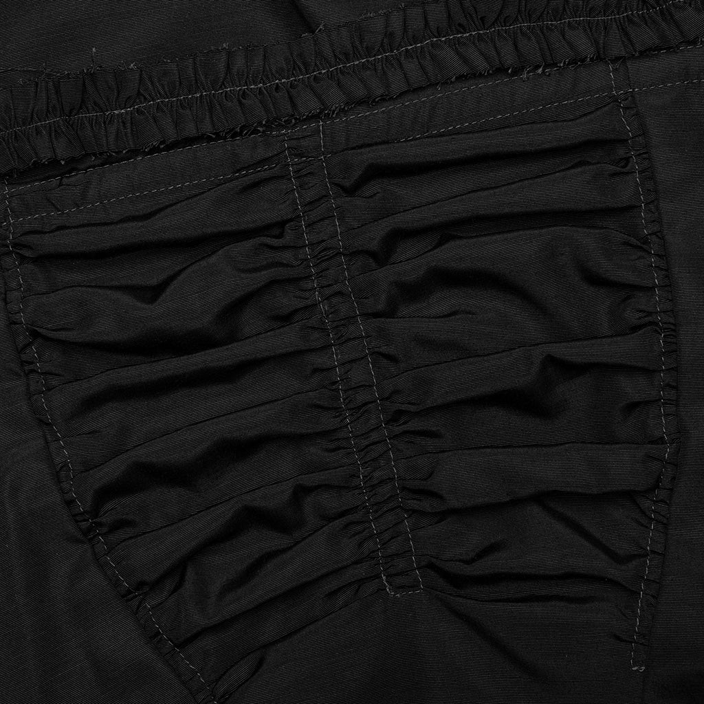 Silk Apron Stole Dress - Black - Image 3