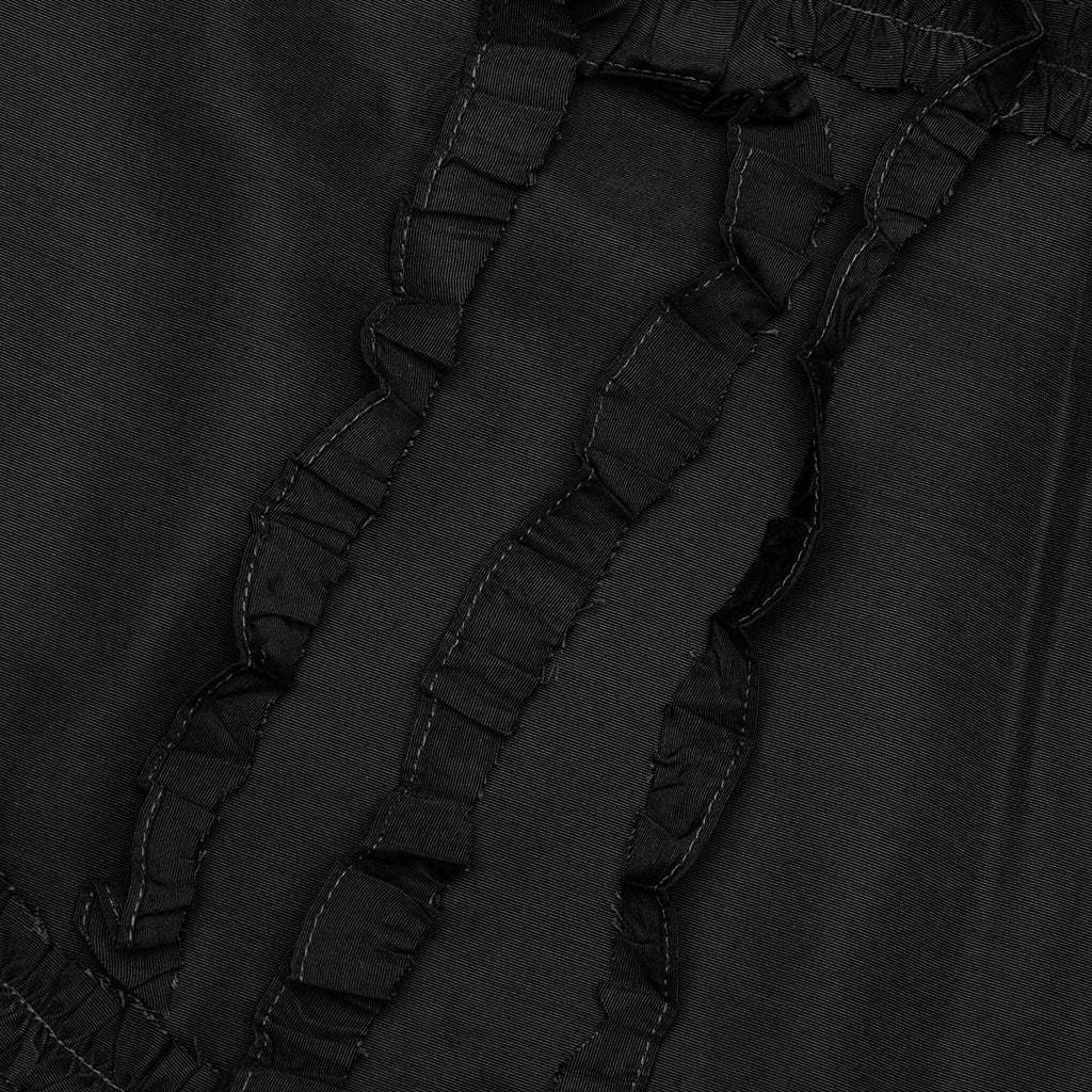 Silk Apron Stole Dress - Black - Image 4