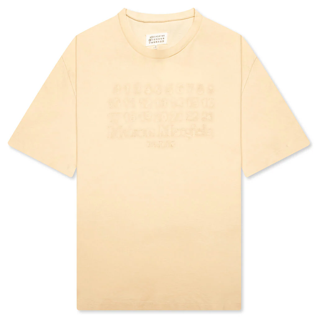 Embroidered Logo T-Shirt - Natural