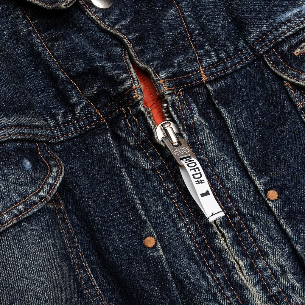 Flight Jacket Layered Denim - Indigo - Image 6