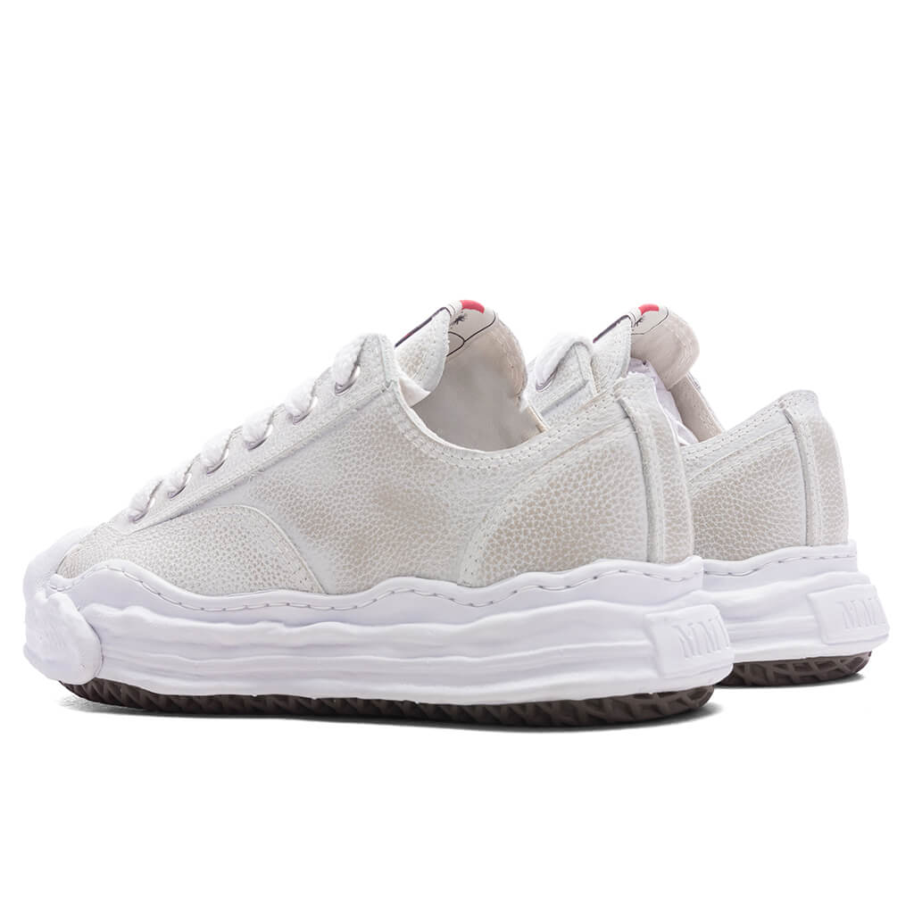 Hank Low OG Sole Brushed Shrink Leather - White - Image 3