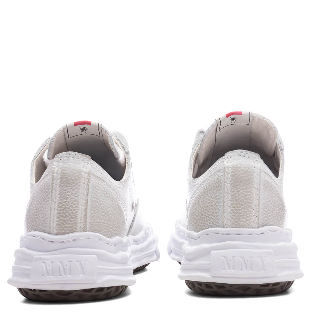 Hank Low OG Sole Brushed Shrink Leather - White - Image 4