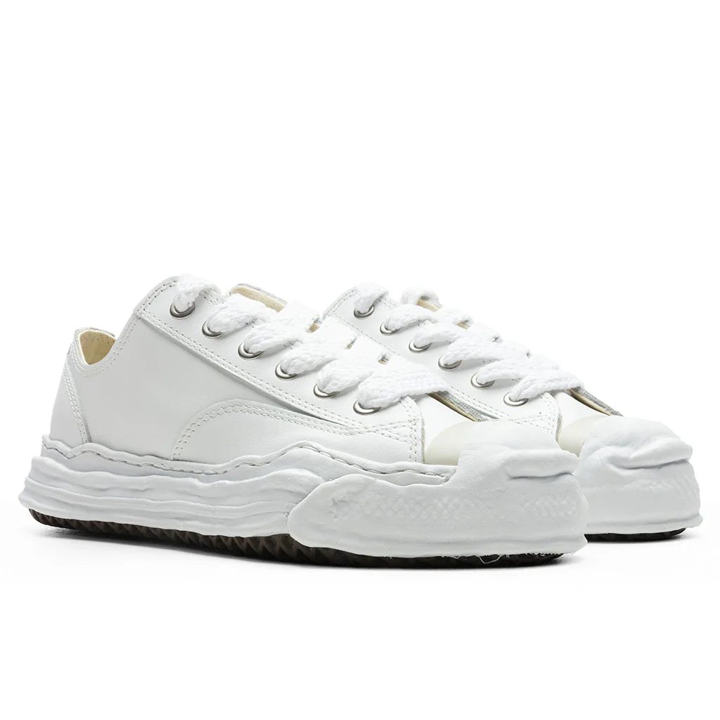 Hank Low OG Sole Toe Cap Leather Sneaker - White - Image 2