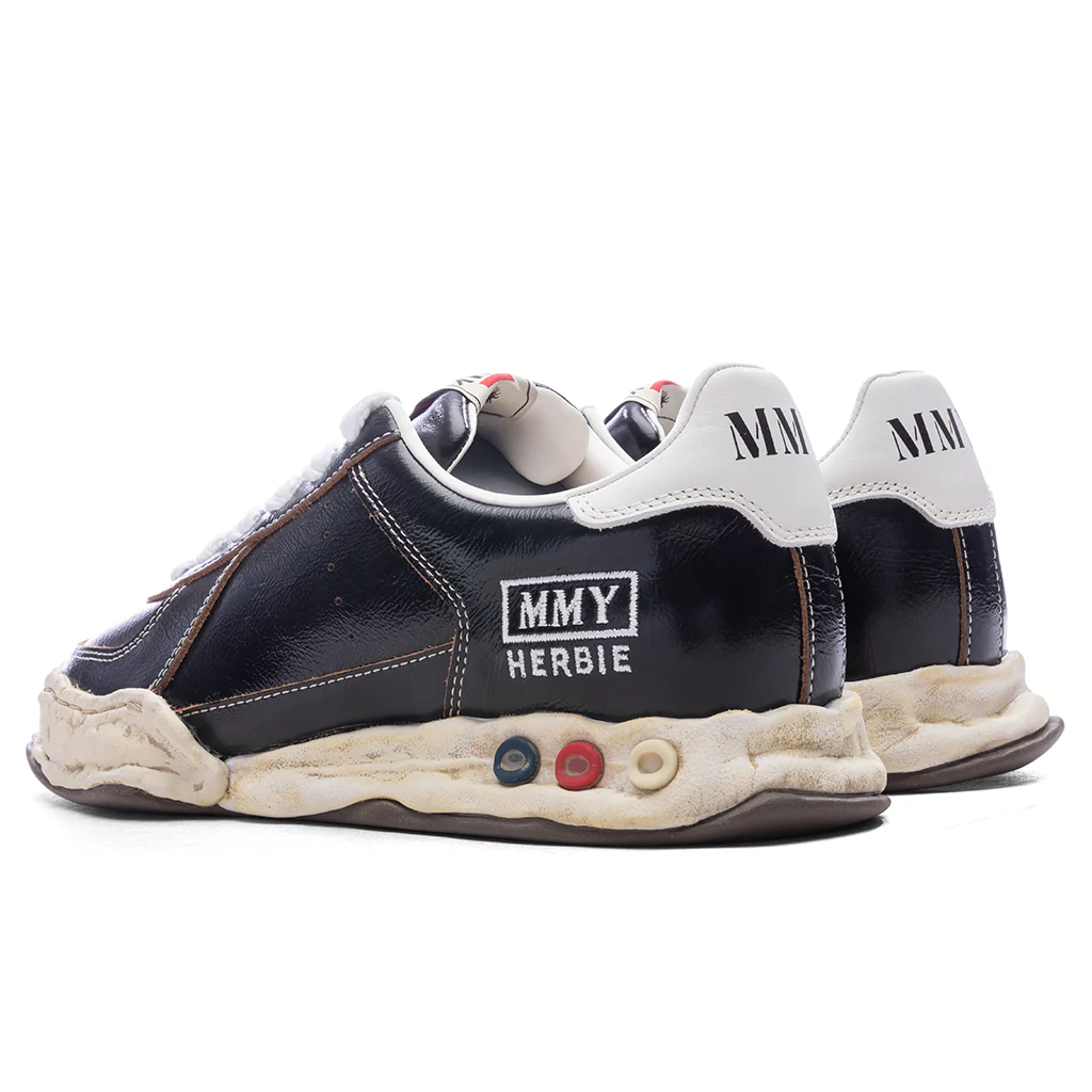 Herbie Low OG Sole Wrinkled Leather - Black - Image 3