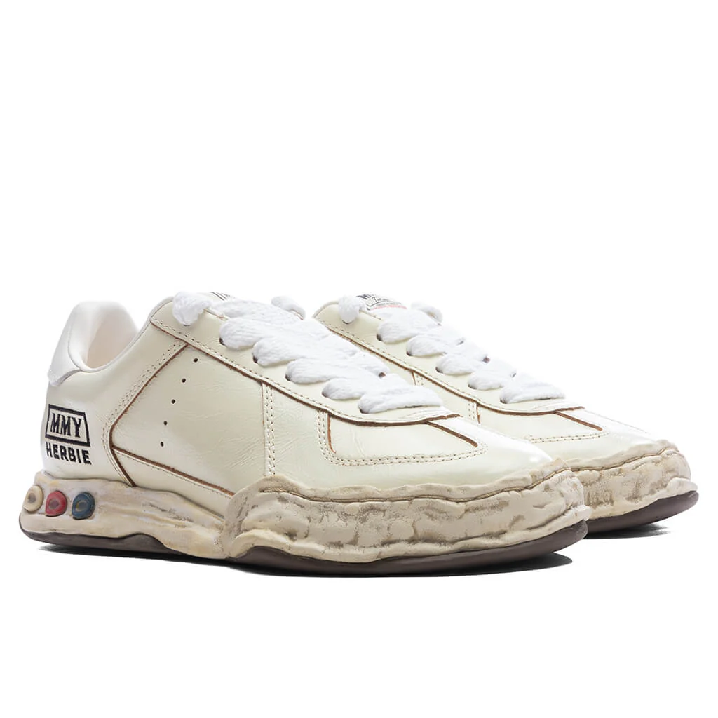 Herbie Low OG Sole Wrinkled Leather - White - Image 2