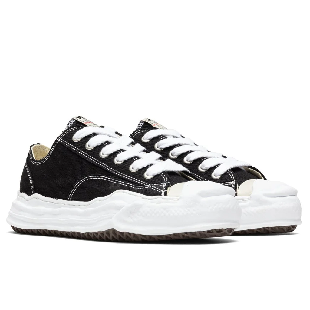 Hank Low OG Sole Toe Cap Canvas Sneaker - Black - Image 2