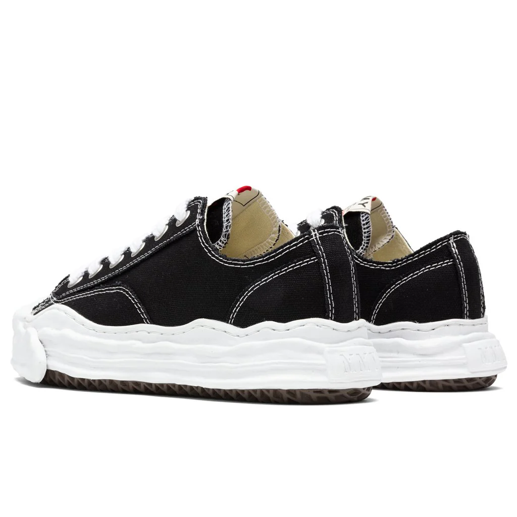 Hank Low OG Sole Toe Cap Canvas Sneaker - Black - Image 3