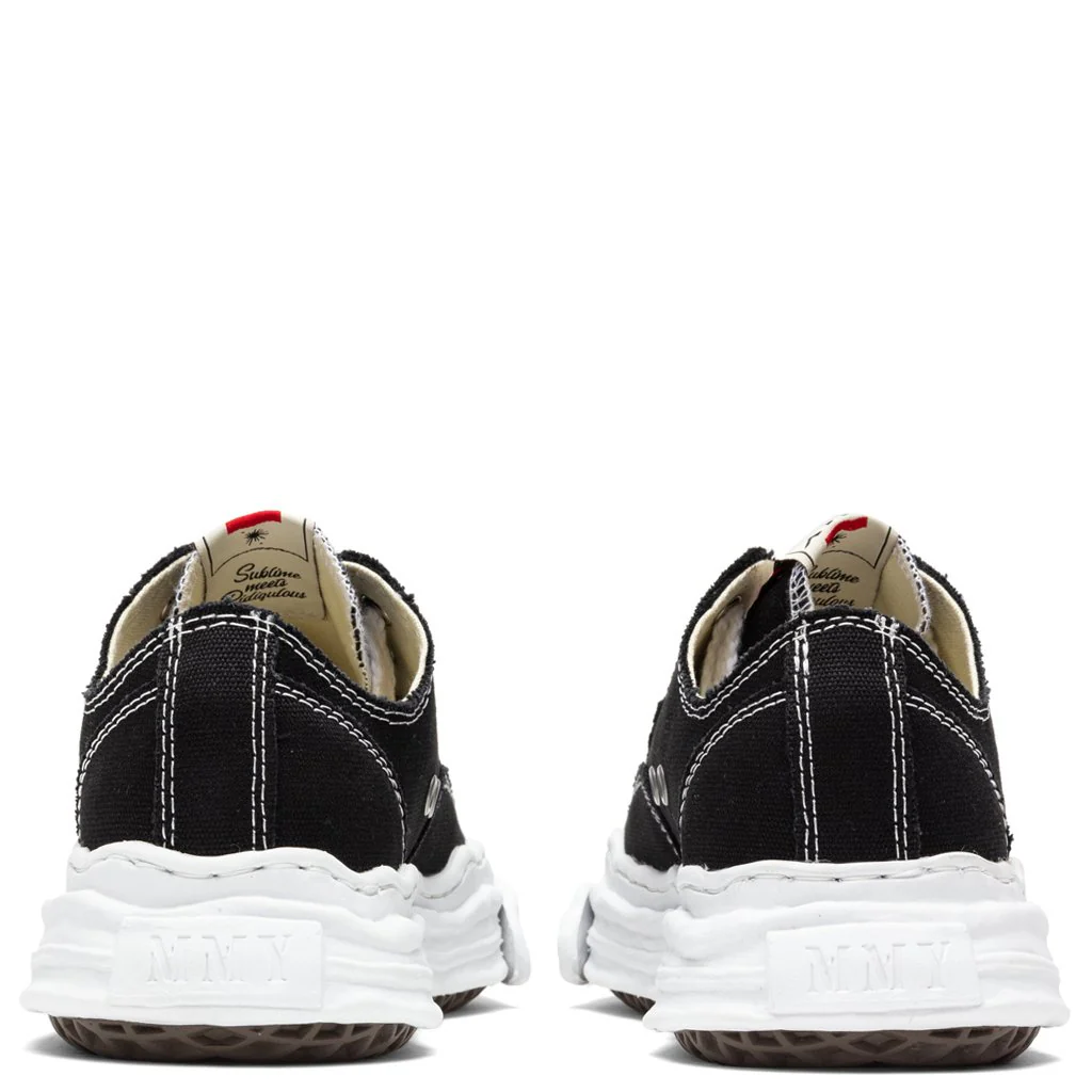 Hank Low OG Sole Toe Cap Canvas Sneaker - Black - Image 4